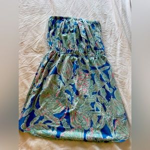 Lilly Pulitzer Strapless Cover up / Dress Size Medium Swim